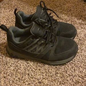 Steel toed Reebok tennis shoes